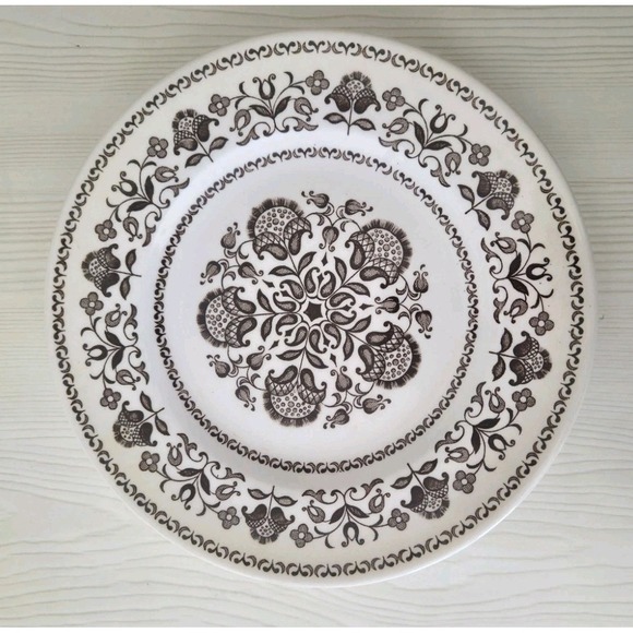 Wood & Sons WELLESLEY Salad Plate(s), Brown, Set Of 3 - Picture 3 of 5